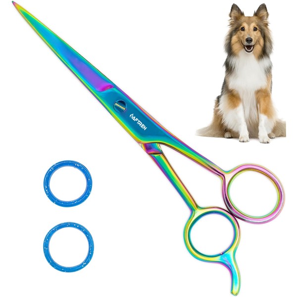 7.5 Inch Curved Dog Grooming Scissors with Round Tips, Professional