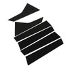 6PCS Car Window Trim Bright Black Lightweight Smooth Surface Window