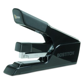 Heavy-Duty Stapler, Flat Clinch, 75 Sheet Capacity, Black