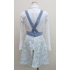 Medium Floral Print Back Cross Flare Apron BL