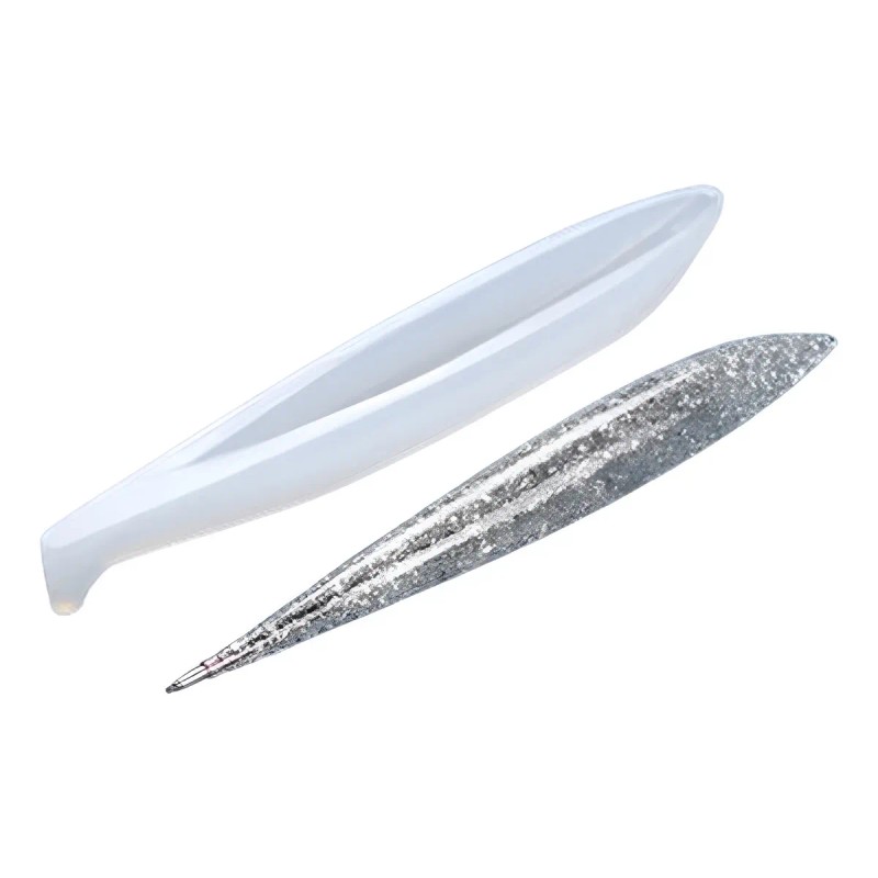 Molde Para Plumas Silicon Para Resina Manualidades
