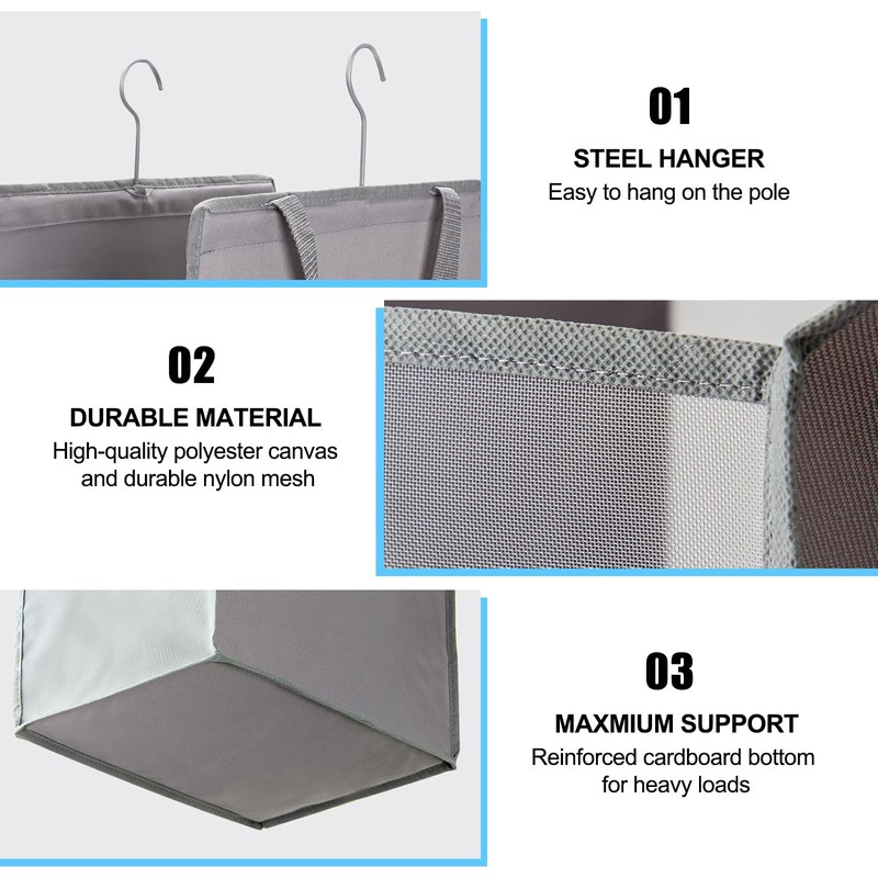 Fentec Hanging Laundry Hamper, Hanging Laundry Basket, Slim Laundry Hamper