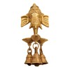 GURU JEE™ Handmade Brass Statue Lord Ganesha Wall Decor Sculpture