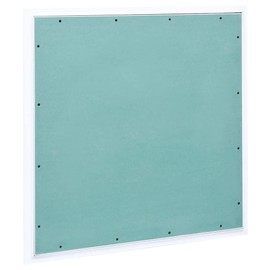 LJLB Access Panel with Aluminum Frame and Plasterboard for Wall and Ceiling Access, 23.6"x23.6", Green and Silver
