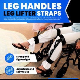 HOLDEN USA Leg Handles Leg Lifters Cast Handle – Adjustable Mobility Aid with 2 Handles for Elderly, Post-Surgery, Hip & Knee Support, Ideal for Bed & Car Transfers. Pair (2 Count)