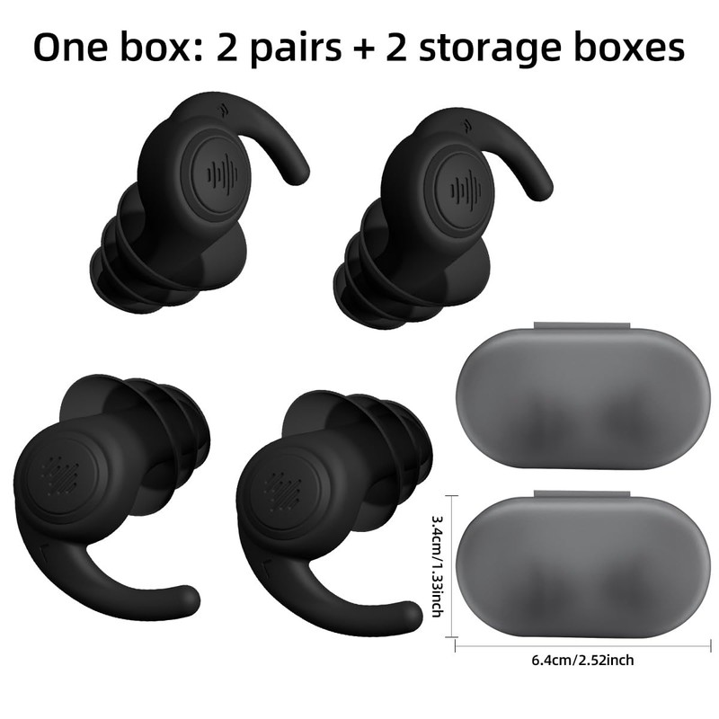 ENJROKJ Ear Plugs for Noise Cancelling,Soft Comfortable Silicone Sound Blocking
