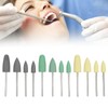 Dental Silicone Rubber Polisher Grinding Head Stainless Steel Shank Dental