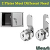 Litensh Cabinet Cam Locks 25mm, Mailbox Lock with Key Different,