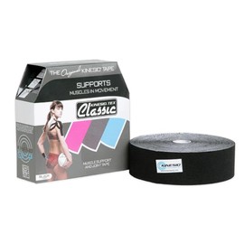 Kinesio Taping - Elastic Therapeutic Athletic Tape Tex Classic - Bulk Roll - Black – 2 in. x 103 ft