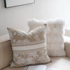 Croker Horse Premium Throw Pillow Covers 20x20 Inches - Oatmeal
