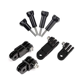 3-Way Adjust Straight Joints Mount Extension Pivot Arm Adapter Set,Long and Short Same Vertical Direction for GoPro Hero 12/11/10/9/8/7/6/5 Black, DJI Osmo Action Camera