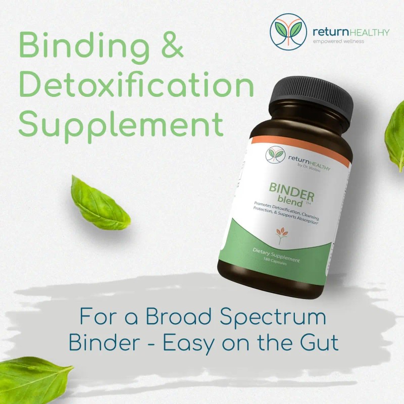 Binder Blend Detox Intestinal 180 Cápsulas Vegano