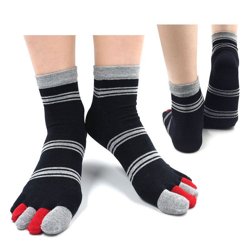 CaiDieNu - Calcetines deportivos de algodón para hombre, 5 pares,