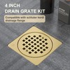 Yaseingoo 4” Drain Grate Kit - Compatible with Schluter Kerdi-Drain
