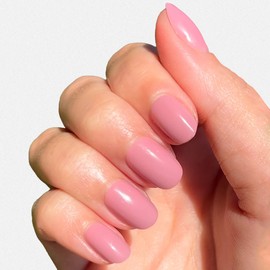 Olive & June Instant Mani Press-On Nails (Glue) | Extra Short, Round | 42 Fake Nails, 21 Sizes | Non-Toxic, Long-Lasting | Recycled Materials | Realistic Look | Salon-Quality at Home | World Lit