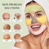 4 Pcs Clay Facial Mask Set - Turmeric, Vitamin C,