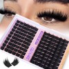 Lash Clusters with Spikes Wispy Cluster Eyelash Extensions Thick Volume