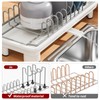 SanDream Small Dish Drying Rack with Removable Utensil Holder &
