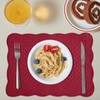 HOMBYS Quilted Placemats Set of 6 Washable-13x18 inches Rectangular Placemats