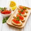 Glass Caviar Serving Set with 4 Pcs Mother of Pearl