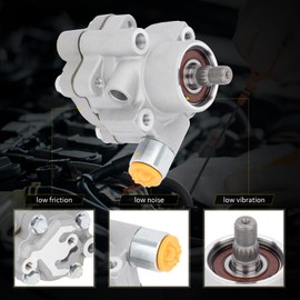 OCPTY Power Steering Pump Power Assist Pump Compatible with 1999 2000 2001 2002 2003 2004 For Nissan Frontier 2000-2004 For Nissan Xterra 21-5219