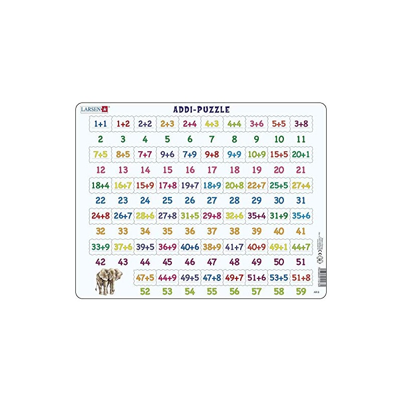Larsen Addition Jigsaw Puzzle (81 Pieces)