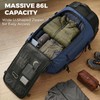 86L Foldable Rolling Duffel Backpack with Wheels - Extra Large
