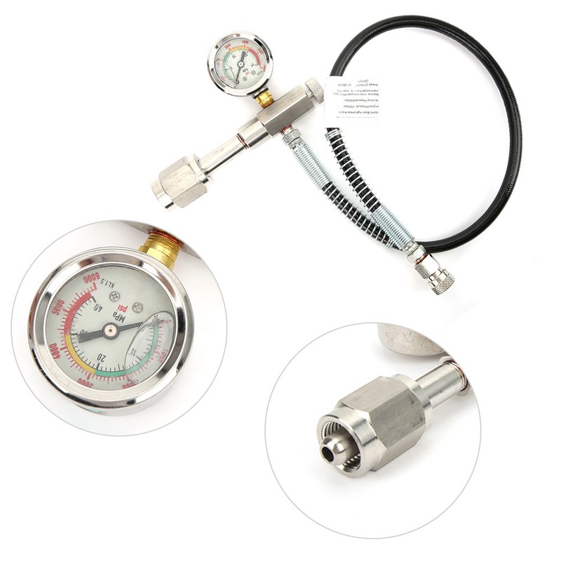 Outdoor Stainless Steel 347 Hex Gauge Valve High Pressure Black