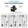 LCEVCGK Shower Head Combo Matte Black and Rose Gold, 8