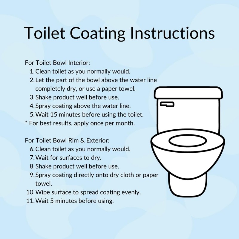 spotLESS MATERIALS Toilet Coating Spray, Protective Toilet Spray for Ceramic