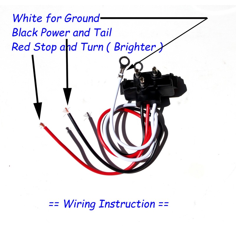 AutoSmart 4" Round LED Stop Turn Tail Light Includes Pair