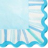 C.R. Gibson TW4-25762 Watercolor Coastal Scallop Edged Disposable Paper Cocktail