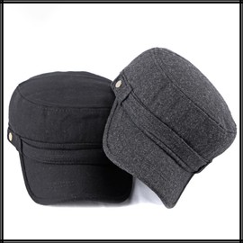 White Fang CZ136 Military Hat, Work Cap, Stylish, Stylish, Simple, Men's, Women's,, gray (dark gray)