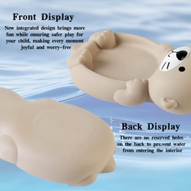 Cute Otter Family Bath Toy Set - 1 Mother Otter & 3 Baby Otters | Floating, Soft, & Interactive Bathtub Toys for Infants, Toddlers & Kids | Bathtime Play & Imaginative Learning