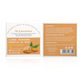 AppXynn Nourishing Essential Oil Soap Bar, 3.101oz Natural Bar Soap, Cleansing Moisturizing, Handmade Soap for Body and Face,Almond