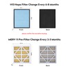 Upgraded 3 Pack MERV-11 Filter and 1 Pack HEPA& Activated