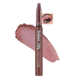 Erinde Glitzer Eyeshadow Stick, Langanhaltend Lidschattenstift, Cremige Textur, Hohe Deckkraft, Leicht zu Verblenden, Schimmernder Perlenglanz für Eyeliner & Highlight Effekte #03