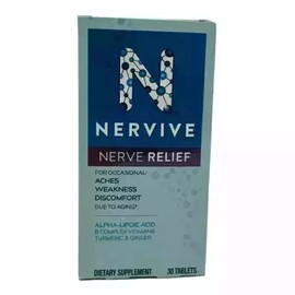 2 x Nervive Nerve Relief Treats Aches Weakness & Discomfort 30 Tablets Each 7/26