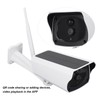 Solar Powered Security Camera 1080P 2MP Night Vision PIR Motion
