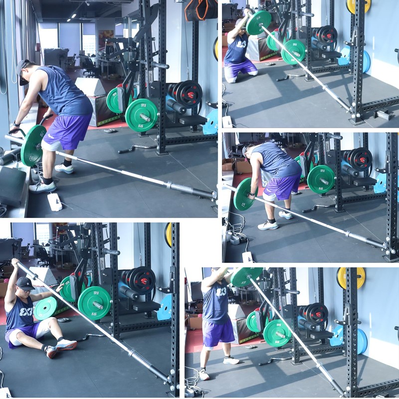 360° Swivel T-Bar Row Landmine Attachment for Barbell