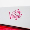 Decal Stickers of Virgo (Pink) (Set of 2) Premium Waterproof