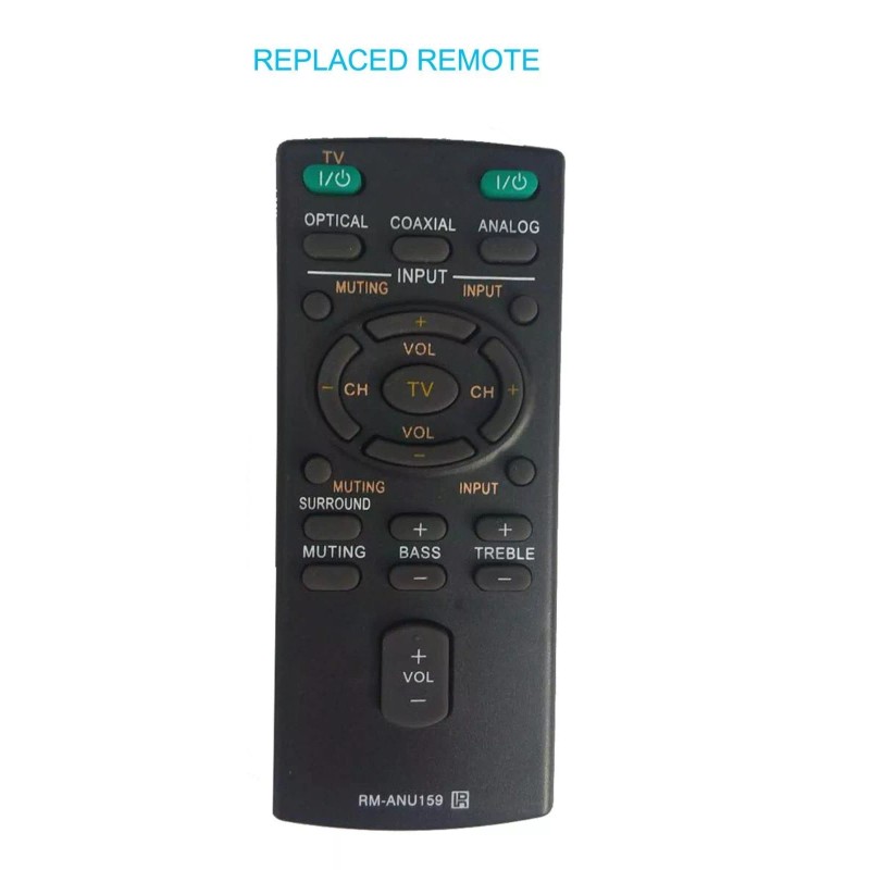 Unbranded New Replacement Remote RM-ANU159 for Sony Sound Bar HT-CT60