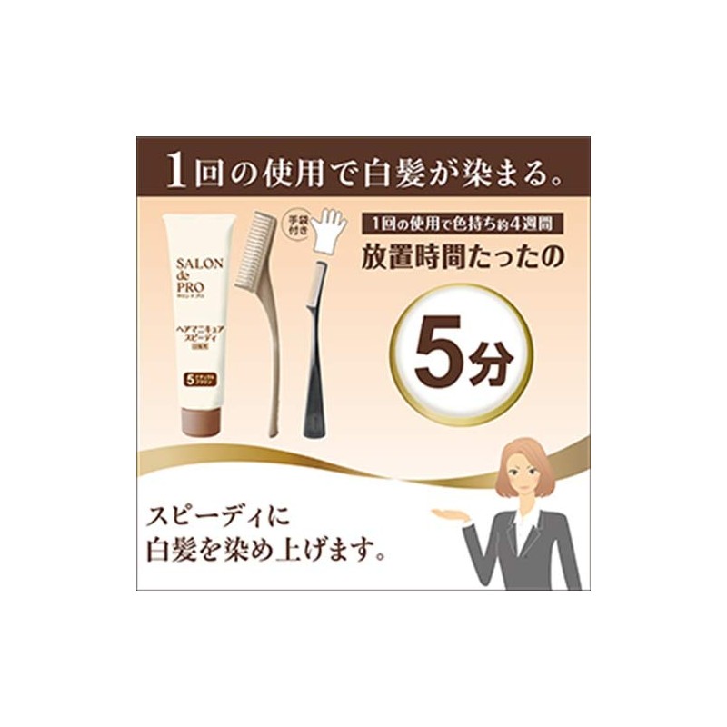 Salon de Pro Hair Manicure Speedy 5 Natural Brown 100g