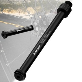 BIKQQUR 12mm Bicycle Hub Thru Axle Adapter, Aluminum Alloy Bike Thru Axle Boost Forks Quick Release, Thread Pitch 1.5mm, Length: 177mm