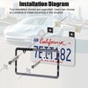 LivTee Anti Theft License Plate Screws Set for Securing Frames
