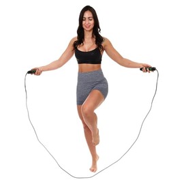 Cuerda para Saltar Ajustable | Manijas Cómodas y Antideslizantes | Cable de 300 cm Adaptable a tu Altura | Rodamientos de Bolas de Acero para Giro Sua
