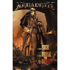 Razamataz Megadeth - The Sick the Dying and the Dead Textile Fabric Poster - 28" x 41"