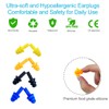 Ear Plugs for Sleeping,16 Pairs Noise Canceling Soft Reusable Silicone