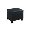 Convenience Concepts Madison Storage Ottoman, Black