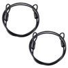2 PCS Cable Lock, Wire Rope with Eyelets, Wire Rope